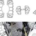 Motorcycle Floorboards Set Driver Passenger Footboards Front Rear Foot Pegs MX Wide Offroad CNC Brake Pedal Fit For Harley Touring Road Glide Street Glide Electra Glide Softail Dyna Chrome