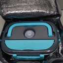 Electric Lunch Box, Food Warmer Heater 12V 24V 110V, 80W Faster Heated Lunch Box for Car/Truck/Home Portable Heating Boxes with 1.5L 304 SS Container Fork & Spoon (Fluorescent green)