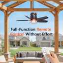 20 Canopy Fan with Lights, 20000mAh Battery Operated Ceiling Fan, Portable Outdoor Camping Fan with Remote Control, 4 Speeds & Dimmable for Canopy, Tent, Gazebo, RV, Garage