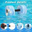 2 x Aquatic Exercise Dumbbells, 2PCS Aqua Fitness Barbells, High-Density EVA-Foam Dumbbell Set, Pool Weights Dumbbells Set for Water Aerobics Weight Loss, Pool Fitness, Water Exercise