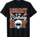 Mommy of The Birthday Boy Football Party Family Matching T-Shirt S