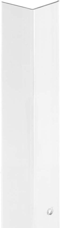 Prime-Line MP9129 Corner Shield Perforated, 3/4 In. x 48 in, Vinyl Construction, Clear, Fasteners Included (5 Pack)