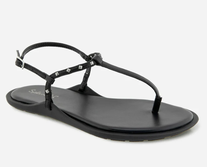 Asher Studded Sandal in Black, Size 7M