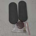 2PCS Water Absorbing Stone Tray, Fast Drying Diatomite Stone Sink Tray, Water Absorbent Diatomite Coasters, Stones Soap Trays for Kitchen Sink, Bathroom Counter Hand Soap Dish Toothbrush Holders (2pcs 2110cm Dark Gray Oval)