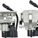 Pair Rear Electronic Parking Brake Caliper W/Actuator Replacement for 2004-2010 Audi A8 S8 Part# 4E0615403A 4E0615404A 4E0998281B