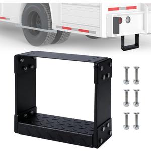 Universal Flexible Step Rubber Trucks, Rubber Steps forTrucks to Mitigate Off-Road Impact, Anti-Slip, 12"x11", Fit for Trucks, Trailers, Pickups, Tractors, Etc