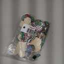 48 PCS Christmas Mouse Wooden Ornaments, Christmas Tree Ornaments Pendants Tags, Holiday Hanging Slices with Ropes for Home Office Party Xmas Decorations