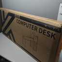 AODK 59 Inch Gaming Desk with USB Charging Ports & LED Light- Reversible Computer Desk with Storage Shelves & Monitor Stand, Modern Gamer Desk Table with Fabric Drawers & Side Hook, Carbon Fiber Black