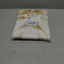 Madison Park Cecily Semi Sheer SINGLE Panel Window Curtain Burnout Botanical Print, Easy To Hang, Fits up to 1.25" Diameter Rod, 50" x 95", Leaves Yellow