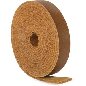 Ringsun 1/2 Inch Wide Flat Leather Straps for Crafts, Full Grain Leather Strips Cord String for Crafts, Tooling (2mm Thick 72.5 Inches Long Bourbon Brown)