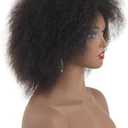 XTREND 6.5 Inch Hair Synthetic Short Kinky Curly Afro Wig Super Fluffy Wigs for Women 100g/Piece Color 2#