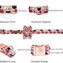 Elegant little tail Dog Collar with Flower, Fall Dog Collar Halloween Pumpkin Flower Collar Dog Girl Pet Collar Dog Collars for X-Large Dog