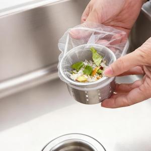 400 Pack Disposable Sink Strainer Bags  Ultra-Fine Elastic Mesh Food Catcher for Kitchen Drains, Anti-Clog Filter Nets for Leftovers, Hair & Debris, Universal Fit for Sink Strainers