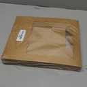 ONE MORE 10inch Natural Kraft Bakery Pie Boxes With PVC Windows,Large Cookie box 10x10x2.5inch 12 of Pack (Brown,12)