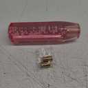 Gear Shift Knob Stick, 15cm Faux Crystal Transparent Bubble Gear Shifter Universal for Manual Transmission Vehicle Durable Acrylic Pink with Adapter