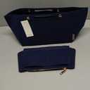 ZTUJO Purse Organizer Insert for le pliage, Compatible with Longchamp Le Pliage Top Handle S/M,Shoulder Bag S/L (Navy Blue, Large For Top Handle M and Shoulder Bag L)