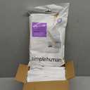 simplehuman Code B Custom Fit Drawstring Trash Bags in Dispenser Packs, 30 Count, 6 Liter / 1.6 Gallon, White, 5 Packs