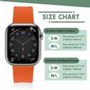 Sport Bands Compatible with Apple Watch /41mm, SE 6/5/4 44/40mm, 38mm S/M M/L for Women Men Silicone iWatch Band