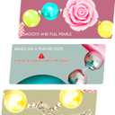 Hosiwei Princess Bubblegum Dog Collar Necklace, Chunky Beads (19mm) with Flower Charm Pet Collar | Adjustable Sparkling Pet Jewelry Accessory for Dogs, Daily Wear & Costume Parties (14-18 in)