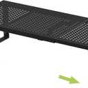 Expandable adjustable stackable kitchen organizer, spice rack,Metal Pantry Storage Shelves Racks,Counter Shelf for Cabinets, Countertop, Cupboard(1 PACK/LARGE/BLACK) (10.24"D x 16.6"~26.5"W x 6.1"/7.5"H, 1 Pack/Black)