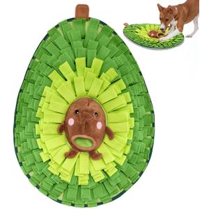 Snuffle Mat for Dogs Avocado Pal, X-Large 21.5" x 15", Enrichment Toy Slow Feeder, Puppy Toys to Keep Them Busy, Machine Washable, for All Dog Sizes