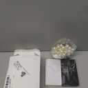 Leinuosen 96 Pcs Decorative Pearl Place Card Stands and Cards Set, Table Place, Food Labels Business, Dessert Table Decor