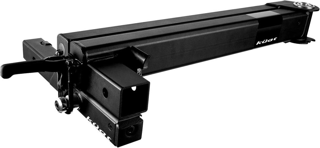 KUAT Pivot V2 Swing Away Bike Rack Extension | Durable Adjustable 90 & 120-Degree Swinging Bicycle Hauling 2" Hitch Extender | Car Truck Backdoor Access| Up to 4 Bike/250lbs Capacity - Passenger Side