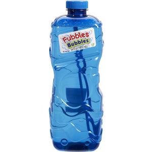 Little Kids Bubbles by Fubbles 64oz Non Toxic Bubble Solution | Refill Solution for Bubble Machines and Bubble Toys | Bubble Wand Included