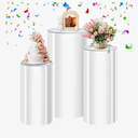 JASYNGS cylinder stands for party for Wedding & Birthday Decor – cylinder pedestal stand,display pedestal stands, Elegant Event Display Stand, Versatile Decorative Pillar (3piece)