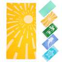 Beach Sunshine Turkish Beach Towels Travel Vacation Essentials Quick Dry Sand Free Oversized Bath Pool Swim Towel Extra Large XL Blanket Adult Cruise Accessories Must Haves Clearance Stuff Necessities