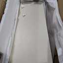 Homes: Inside + Out Naomi Modern Decorative Accent LED Console Table with W-Shaped Legs and Remote, Wood Entryway Furniture for Living Room, Hallway, Entrance, Small Spaces, Black