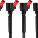 KAX Pack of 4 Ignition Coil Set for Fiat 500L 2014-2020, 500 2018-2019 1.4T, 500X 2016-2018 1.4TJe/ep Renegade 2015-2018 1.4T, UF755