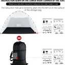 Portable Paint Booth Tent,Siebwin 10(L) x10(W) x6.2(H) ft Spray Paint Tent with Built-in Floor & Mesh Screen & Windproof Hooks, Painting Tent Station for Furniture DIY Hobby Tool, Spray Paint Shelter, White