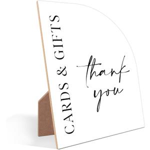 Cards And Gifts Sign for Wedding, Minimalist White Arch Sign, Wedding Accessories for Reception, Party Supplies And Decorations for Bridal Shower Activities, Baby Shower, Engagement Party, 20