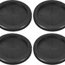 uxcell 4Pcs Rubber Grommets 3-4/8" (90mm) Drill Hole, 3-1/4" (80mm) ID Double Sided Hole Plugs Ring Gasket for Firewall Cable Wire Protecting, Black