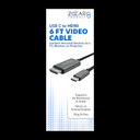 Zgear 6 Ft USB C Video Cable HDMI