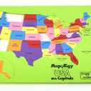 Imagimake Mapology USA Map Jigsaw Puzzle, Learn States, Capitals with Flags, 46 pieces