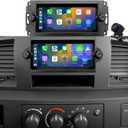 Radio Upgrade for Dodge Ram 1500/2500/3500 2006-2008, Jeep Compass Patriot 2007-2008, Grand Cherokee 2005-2007, Chrysler 300/300c 2005-2007, Wireless CarPlay Android 6.86" Stereo Back Camera WiFi GPS
