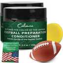 Calvana (2-Pack) 5.3 oz Leather Football Preparation Conditioner Kit, Includes Cleaning Sponge, Cleaning and Restoring, Non-drying & Non-darkening Formula, Non-wax Composition, for Softball, Baseball, Set of 2
