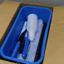 Professional Window Cleaning Kit with 50" Extension Pole, 8-in-1 Window Scrubber Squeegee Set, 14" Flexible Head, 3 Gallon Storage Bucket, Spray Bottle Microfiber Cloths for High Indoor/Outdoor Glass