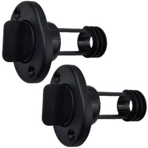 yiheozux 2 Pieces Marine Transom Drain Plug Screw Type for Boats with O-Ring Fits 1" Hole