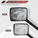 Hood Mirrors Compatible with Kenworth T680 & Peterbilt 579 587 - Black OE Replacement Pair (Left & Right)