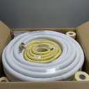 50 Ft Air Conditioning Copper Tubing Pipe Extension, 1/4" 1/2" 3/8" PE Thickened for Mini Split AC and Heating Equipment Insulated Coil Line HVAC Refrigerant with Nuts (1/4" & 3/8"* 3/8" PE WITH NUTS)