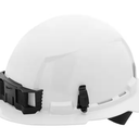 BOLT White Type 1 Class E Full Brim Non-Vented Hard Hat with 4 Point Ratcheting Suspension (10-Pack) (496), 1 Pack