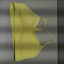 Comper Y Back Sports Bra for Women Low Impact Racerback Workout Bras Sexy Thin Straps Yoga Bras with Removable Pads L