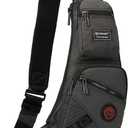 NICGID Sling Bag Chest Shoulder Backpack Crossbody Bags Casual Daypack for Men Women (Small, Black-1)