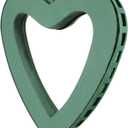 Lurrose Floral Foam Block Heart Shaped Floral Foam Cage with Suction Cup for Fresh or Artificial Flowers, Wedding Party Decorations, Dry and Wet Flower Cage Holder for Arrangement