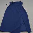 IHOT Women's Sleeveless One Shoulder Bodycon Ruched Slit Wedding Guest Cocktail Midi Dress M