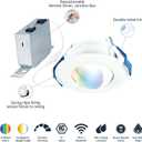 HALO 4 in Smart Canless LED Recessed Light, Wi-Fi, Motion Sensor, Gimbal