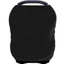 Car Seat Covers for Babies - Multi- use Nursing Carseat Canopy, Breastfeeding Covers, Baby Shower Gifts for Boys and Girls (Pure Black)